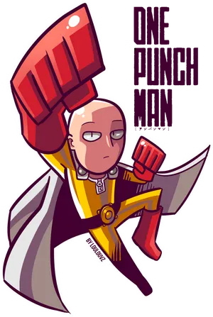 One Punch Man Anime Character Art PNG image