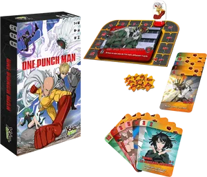 One Punch Man Board Game Set PNG image