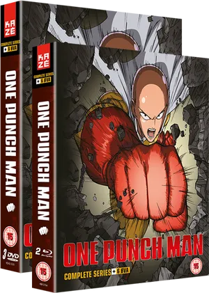 One Punch Man Complete Series D V D Cover PNG image