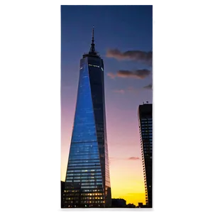 One World Trade Center Bright Lights PNG 06252024