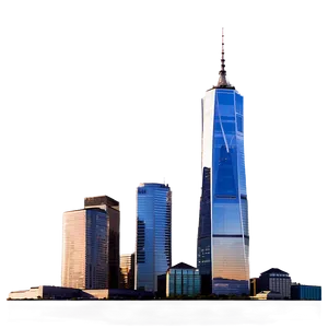 One World Trade Center Golden Hour Png 06252024 PNG image