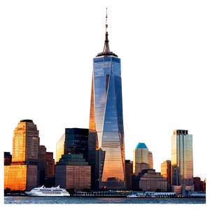 One World Trade Center Golden Hour Png 28 PNG image