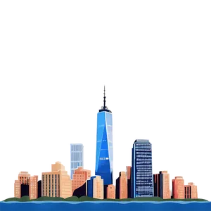 One World Trade Center Landscape Png Meq PNG image