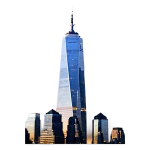 One World Trade Center Night View PNG 06252024