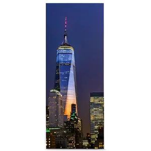 One World Trade Center Night View PNG 06252024 PNG