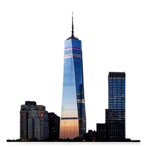 One World Trade Center Night View Png 06252024 PNG image