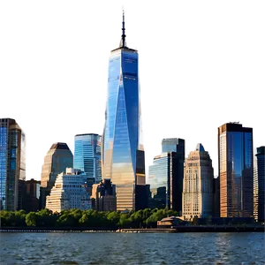 One World Trade Center Panoramic View Png Ets44 PNG image