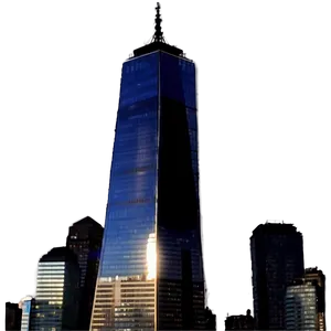 One World Trade Center Silhouette PNG 06252024