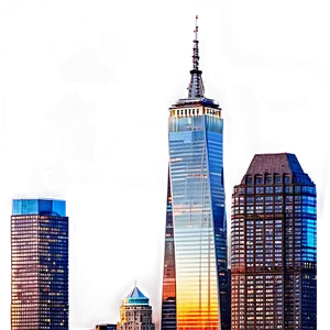 One World Trade Center Sunset View PNG 06252024