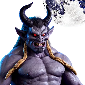 Oni Demon Under Moonlight PNG Jio3 PNG