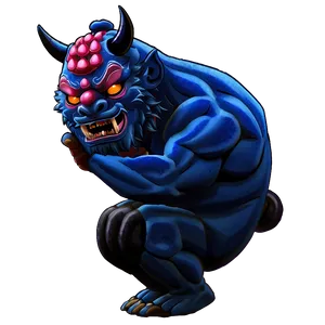 Oni Drinking Sake PNG 2 PNG