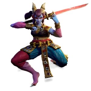 Oni Female Fighter PNG Xrm29 PNG
