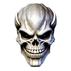 Oni Holding Skull PNG Mor PNG
