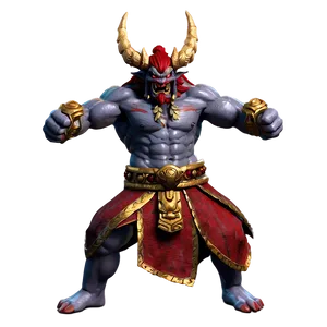 Oni In Battle Pose PNG 06122024