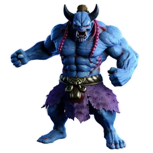 Oni In Battle Pose PNG Srb