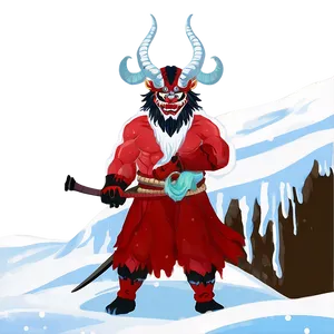 Oni In Snowy Landscape PNG 40 PNG