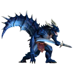 Oni Slaying Dragon PNG 06122024 PNG