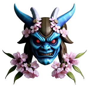 Oni With Cherry Blossoms PNG Eqv49 PNG