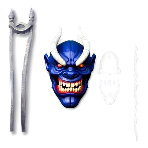Oni With Tengu Mask PNG 06122024 PNG