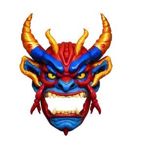 Oni With Thunder God PNG 06122024