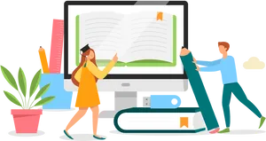 Online Education Concept PNG image