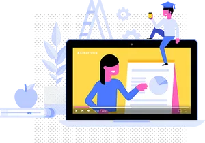 Online Education Concept Illustration