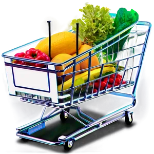 Online Grocery Cart PNG 3