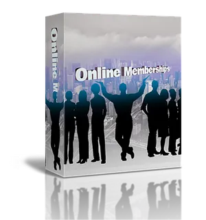 Online Memberships Concept Box PNG image