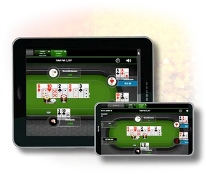Online Poker Gameplayon Tablets PNG image
