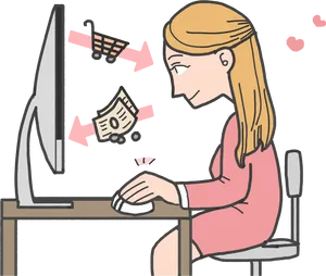 Online Shopping Cartoon Experience
