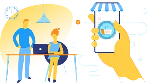 Online Shopping Concept Illustration