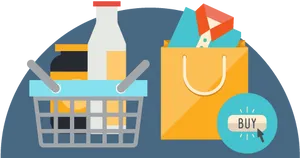 Online Shopping Concept Illustration PNG image