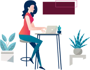 Online Shopping Experience Illustration
