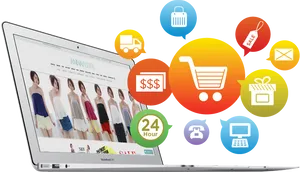 Online Shopping Featuresand Benefits PNG