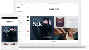 Online Shopping Website Design Mockup