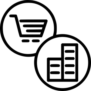 Online Shoppingand Inventory Icon