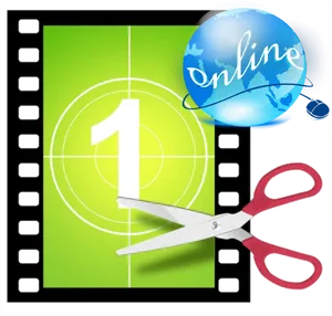 Online Video Editing Concept PNG