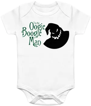 Oogie Boogie Man Baby Onesie PNG image