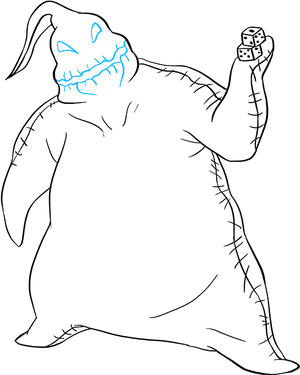 Oogie Boogie Sketch PNG image