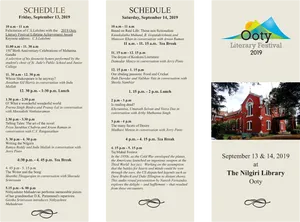 Ooty Literary Festival2019 Schedule PNG