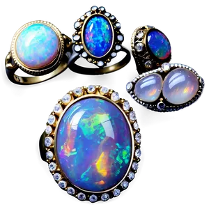 Opal Dream Rings PNG 06122024