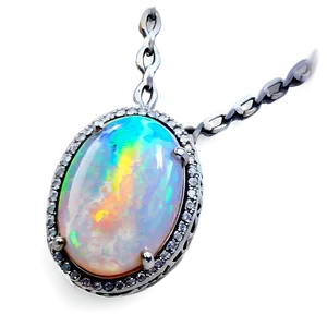 Opal Necklace Gleam PNG 97