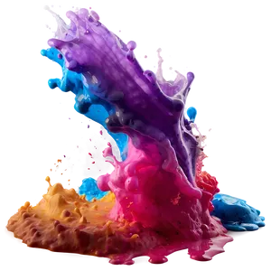 Opaque Color Splash PNG Heb