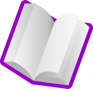 Open Book Clipart Purple Cover PNG image