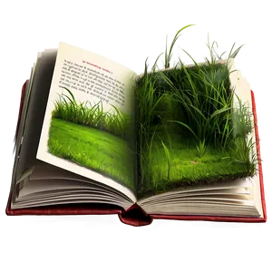 Open Book On Grass Png Mxp17 PNG image