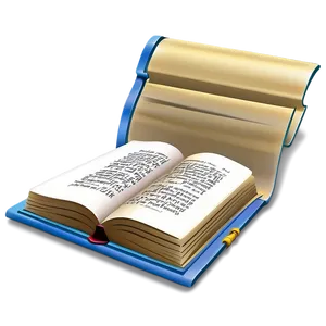 Open Book On Shelf PNG 52