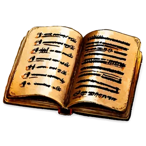 Open Book On Wood PNG 41