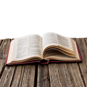 Open Book On Wood PNG 68