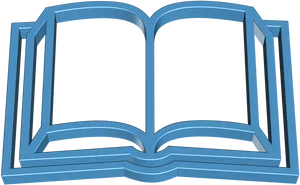 Open Book Outline PNG image