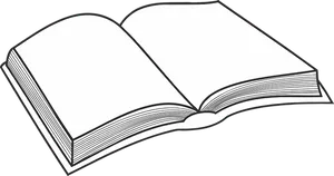 Open Book Vector Illustration